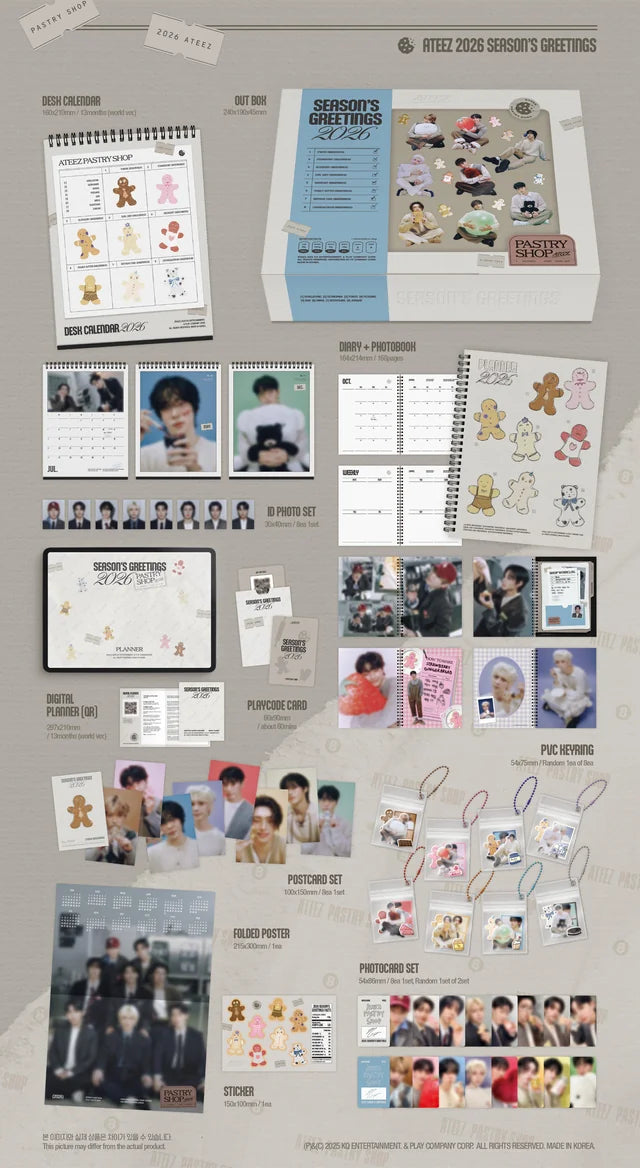 ATEEZ - 2026 SEASON'S GREETINGS [PASTRY SHOP]