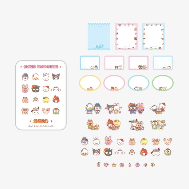 TIN CASE STICKY NOTE SET - SKZOO X SANRIO CHARACTERS