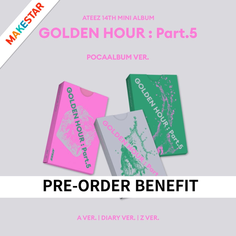 (POB) ATEEZ - 14th Mini Album [GOLDEN HOUR : Part.5] (POCAALBUM)