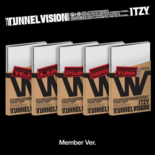 [PRE-ORDER] ITZY - [TUNNEL VISION] (MEMBER Ver)