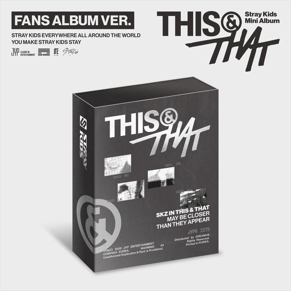 Stray Kids - 10th Mini Album [THIS & THAT] (FANS ALBUM Ver.)