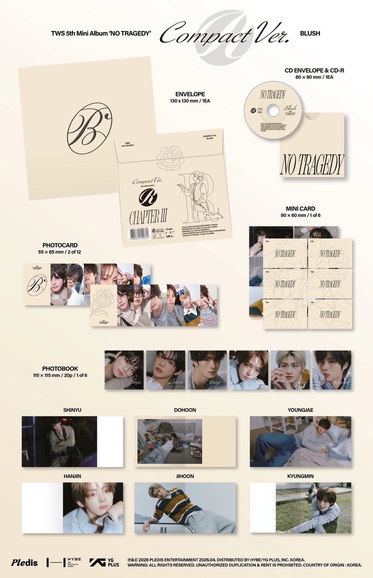 TWS - 5th Mini Album [NO TRAGEDY] (COMPACT Ver.)