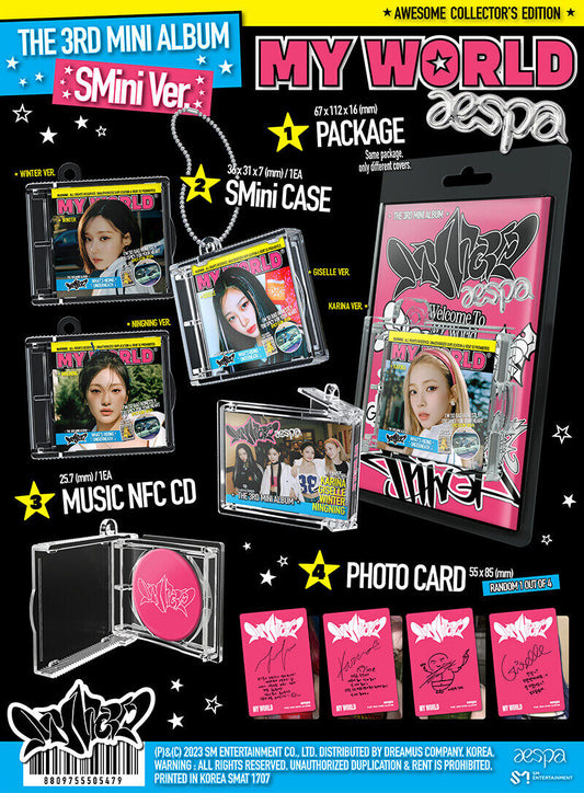 aespa - 3rd Mini Album [MY WORLD] (SMINI Ver.)