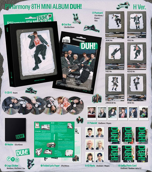 P1HARMONY - 8th Mini Album [DUH!] (Compact-H Ver)