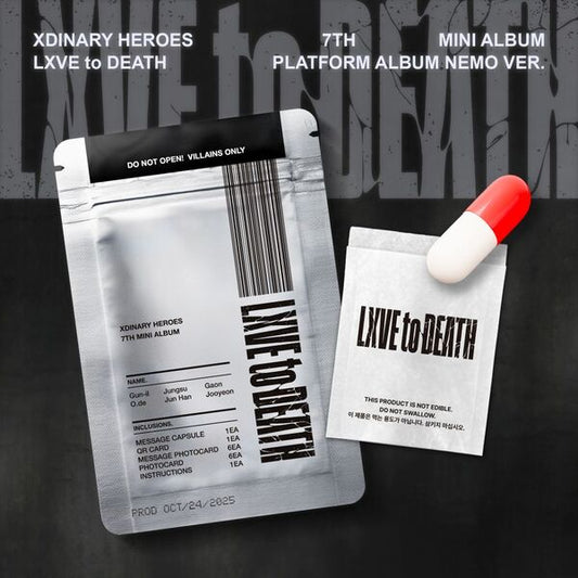 [PRE-ORDER] Xdinary Heroes - 7th Mini Album [LXVE to DEATH] (PLATFORM)