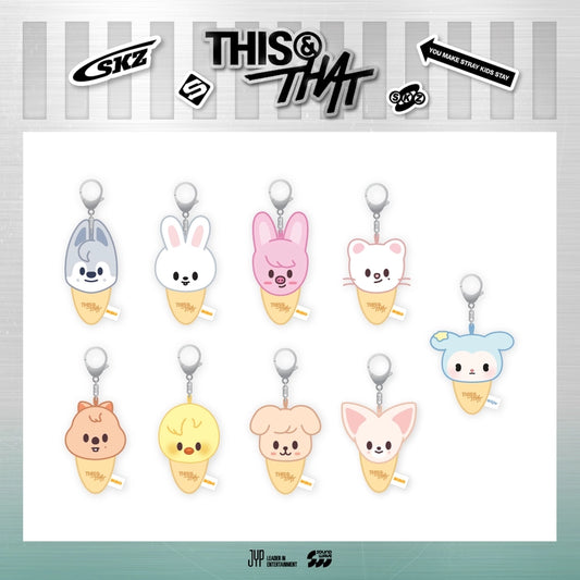Stray Kids - [THIS & THAT] POP-UP MD PLUSH KEYRING ICECREAM Ver.