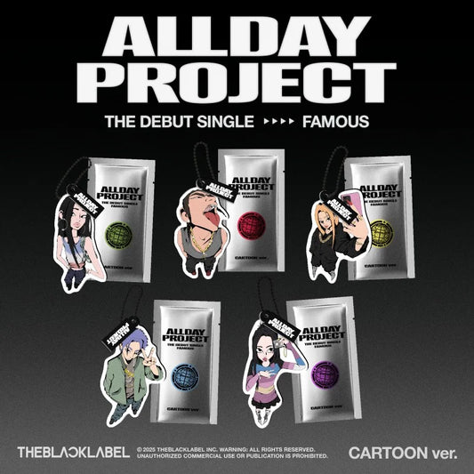 ALLDAY PROJECT - Debut Single Album [FAMOUS] (CARTOON VER) (Random ver)
