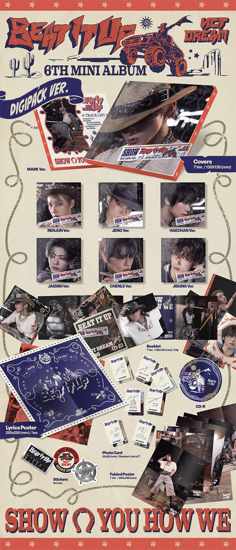 NCT DREAM - 6th Mini Album [Beat It Up] (Digipack Ver.)
