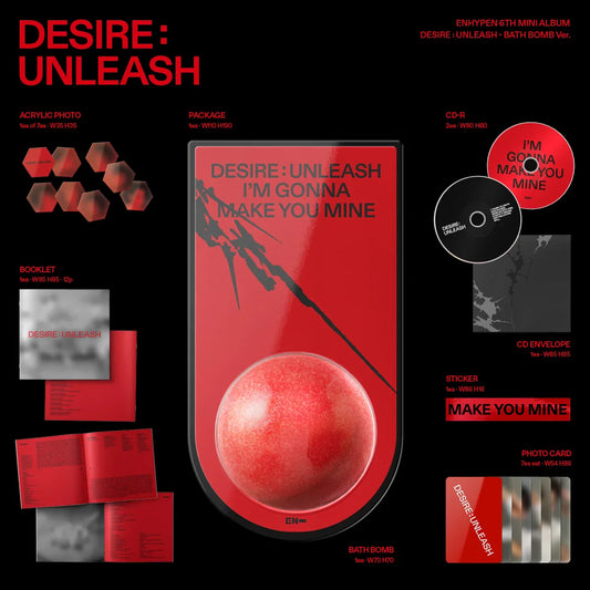 ENHYPEN - 6th Mini Album [DESIRE: UNLEASH] (BATHBOMB)