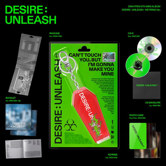 ENHYPEN - 6th Mini Album [DESIRE: UNLEASH] (KEYRING)