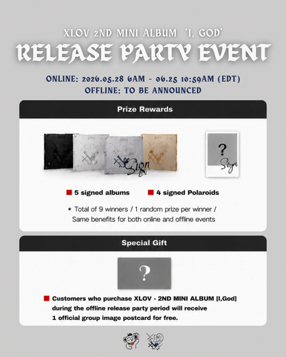 (Release Party Event) XLOV - 2ND MINI ALBUM [I,God]