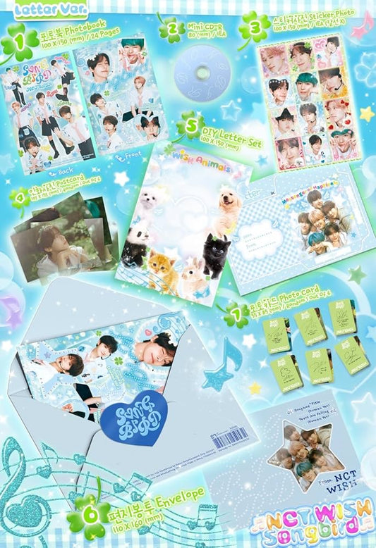 NCT WISH - 2nd Single Album [Songbird] (LETTER ver.)