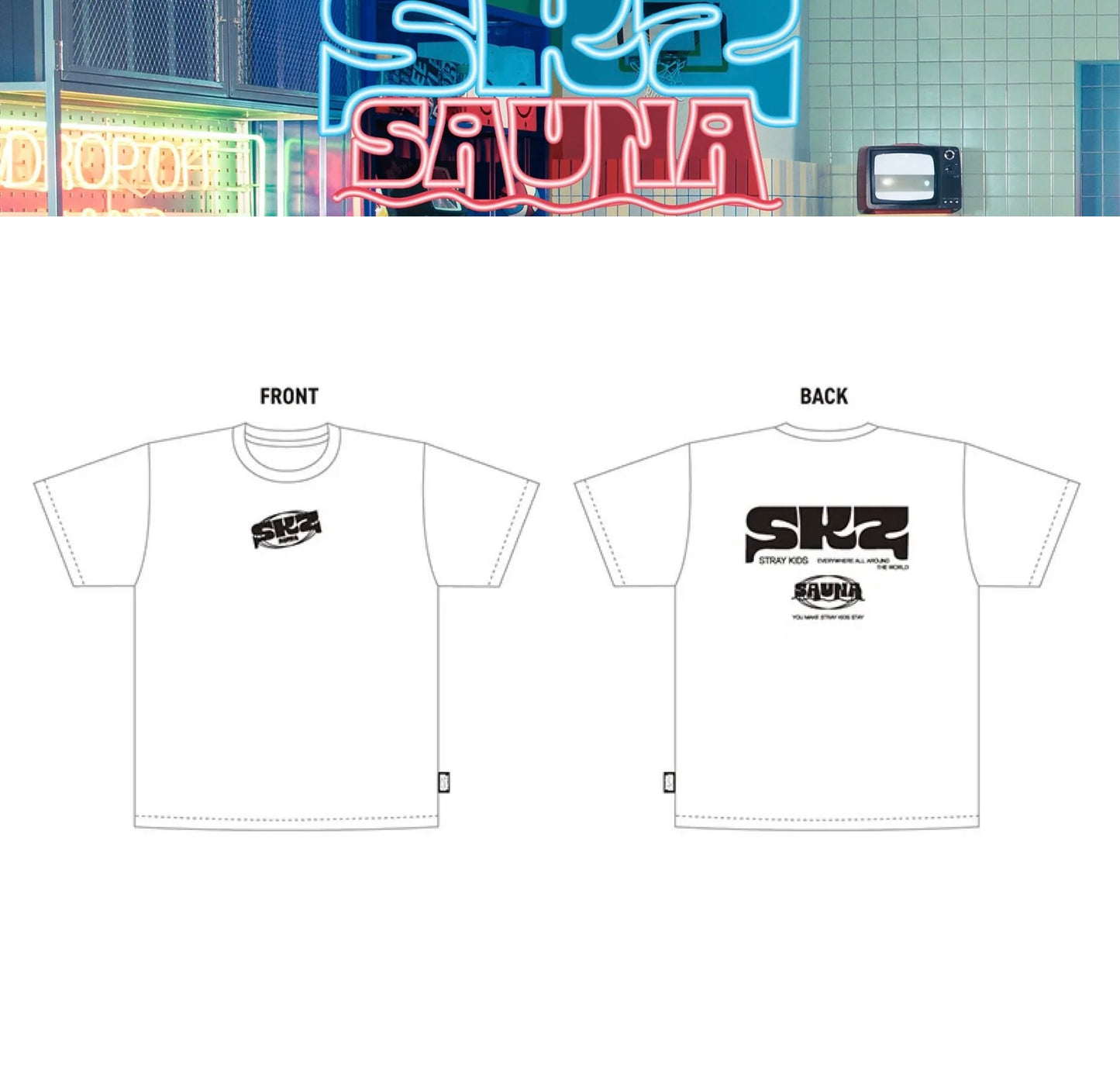 [PRE-ORDER] STRAY KIDS - [JYP JAPAN POPUP STORE 2025] OVERSIZED T-SHIRT