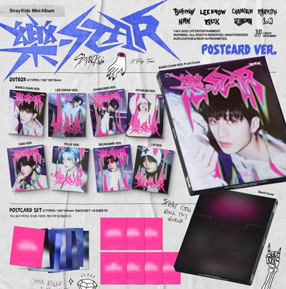 Stray Kids - ROCKSTAR Mini Album [樂-STAR] (POSTCARD VER.)