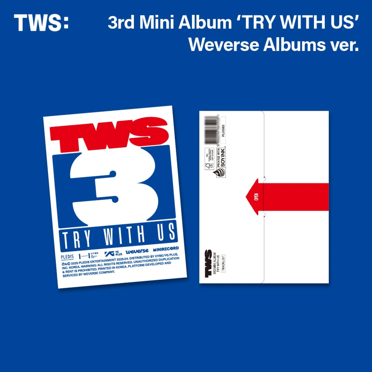 TWS - 3rd Mini Album [TRY WITH US] (WEVERSE)