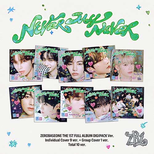 [PRE-ORDER] ZEROBASEONE - The 1st Full Album [NEVER SAY NEVER] (Digipack ver)
