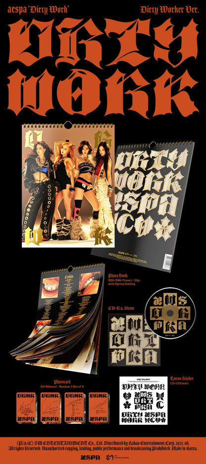 AESPA - Single Album [DIRTY WORK] (Dirty Worker ver)