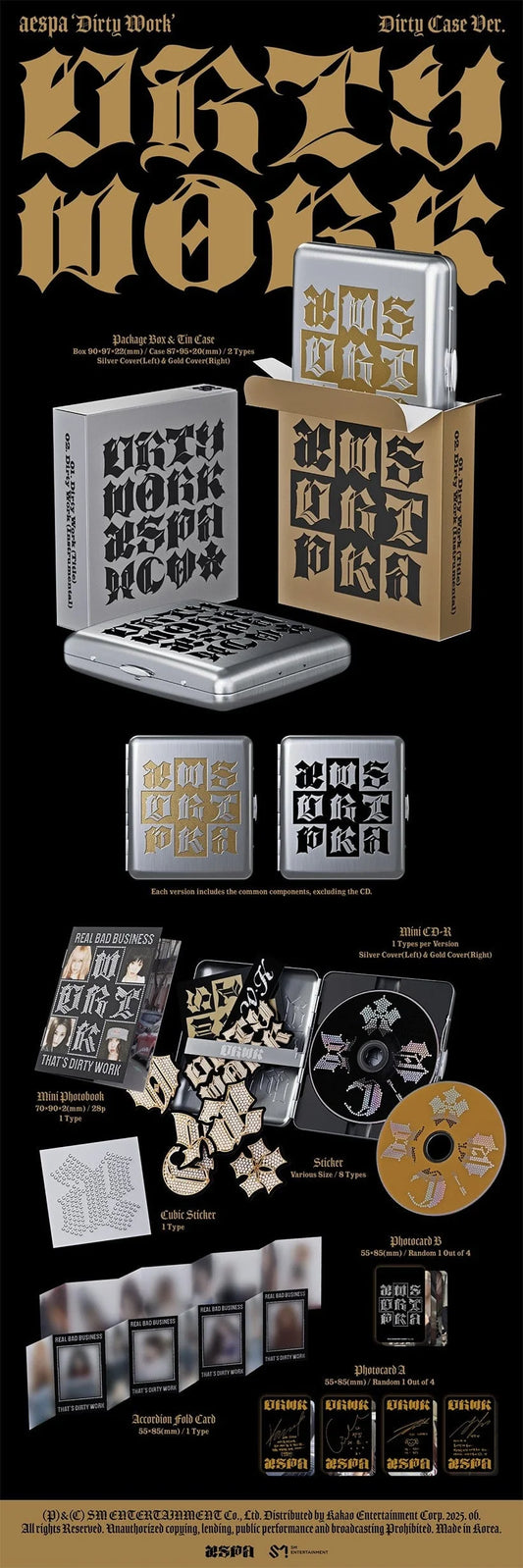 AESPA - Single Album [DIRTY WORK] (Dirty Case ver)