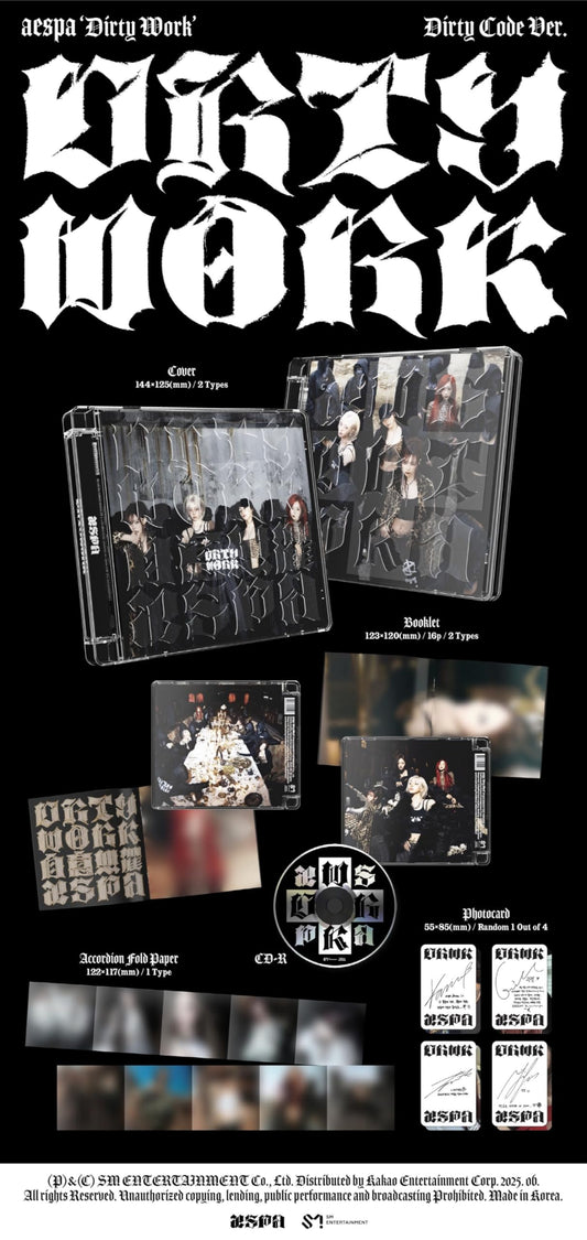 AESPA - Single Album [DIRTY WORK] (Dirty Code ver)