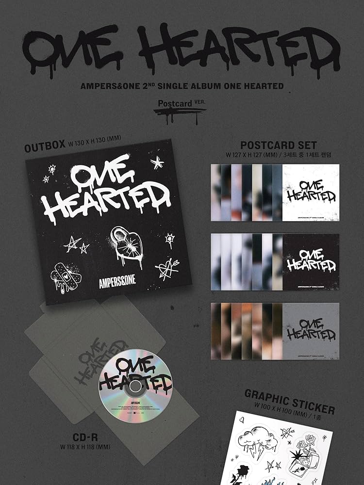 AMPERS&ONE - 2nd Single Album [ONE HEARTED] (Postcard ver)