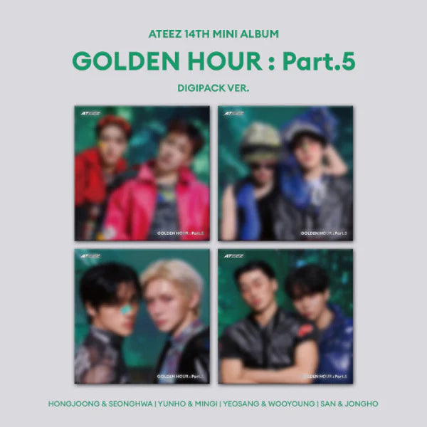 (POB) ATEEZ - 14th Mini Album [GOLDEN HOUR : Part.5] (DIGIPACK UNIT VER.)