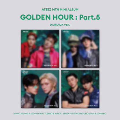 (POB) ATEEZ - 14th Mini Album [GOLDEN HOUR : Part.5] (DIGIPACK UNIT VER.)