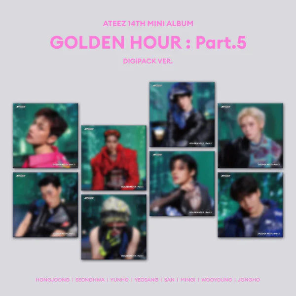 (POB) ATEEZ - 14th Mini Album [GOLDEN HOUR : Part.5] (DIGIPACK VER.)