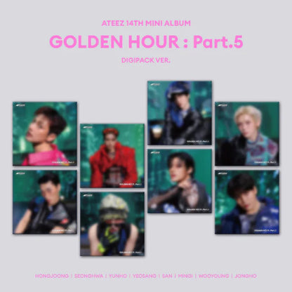 (POB) ATEEZ - 14th Mini Album [GOLDEN HOUR : Part.5] (DIGIPACK VER.)