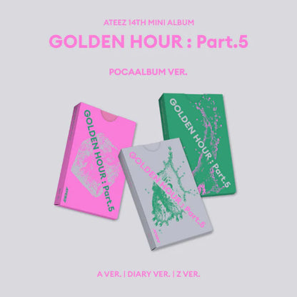 (POB) ATEEZ - 14th Mini Album [GOLDEN HOUR : Part.5] (POCAALBUM)
