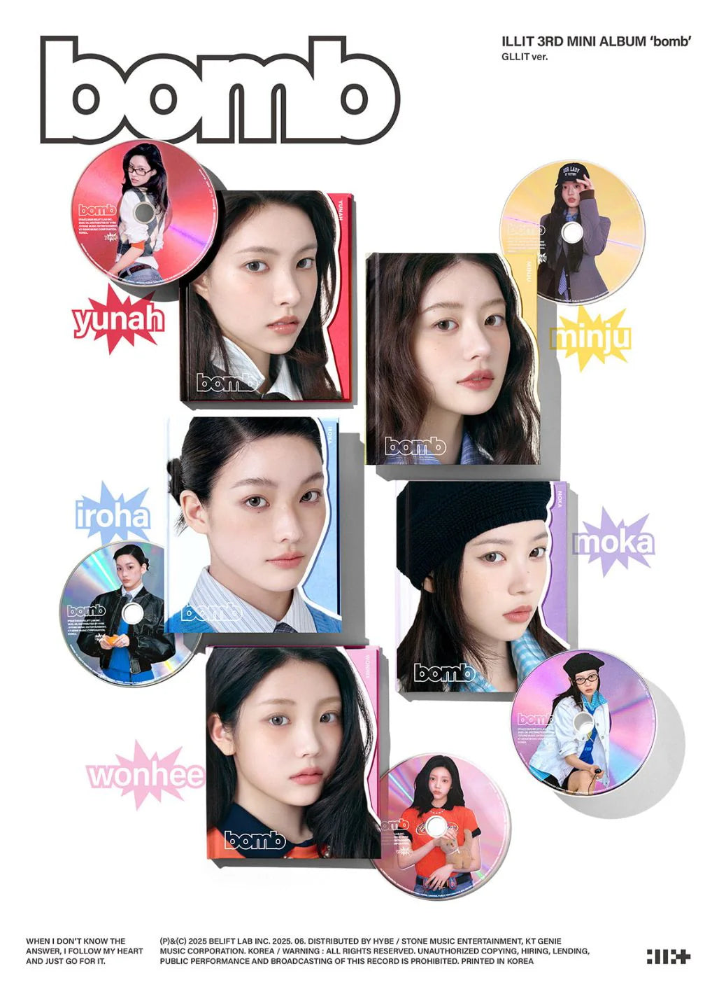 ILLIT - 3rd Mini Album [bomb] (GLLIT ver)