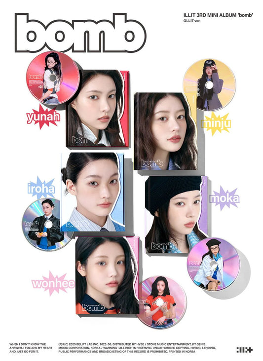 ILLIT - 3rd Mini Album [bomb] (GLLIT ver)