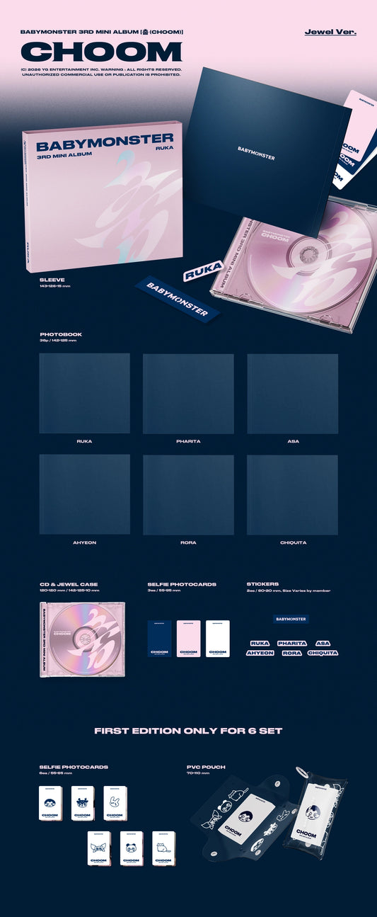 BABYMONSTER - 3rd MINI ALBUM [CHOOM] (Jewel Ver.)