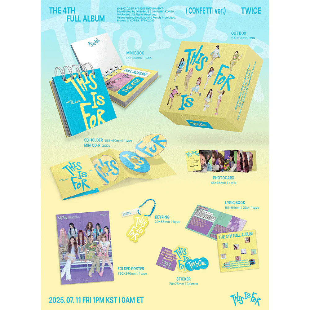 TWICE - 4th Full Album [THIS IS FOR] (CONFETTI Ver)