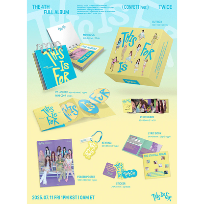 TWICE - 4th Full Album [THIS IS FOR] (CONFETTI Ver)