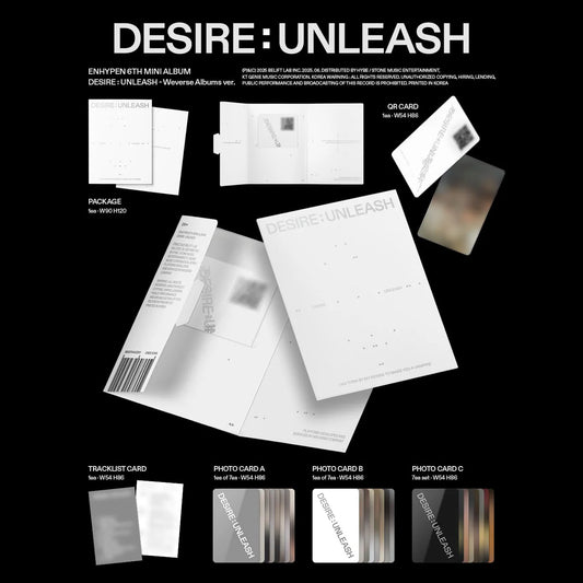 ENHYPEN - 6th Mini Album [DESIRE: UNLEASHED] (Weverse)