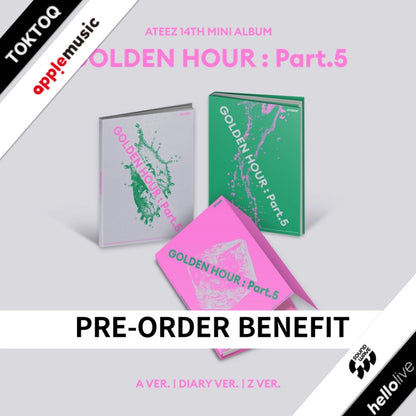 (POB) ATEEZ - 14th Mini Album [GOLDEN HOUR : Part.5]