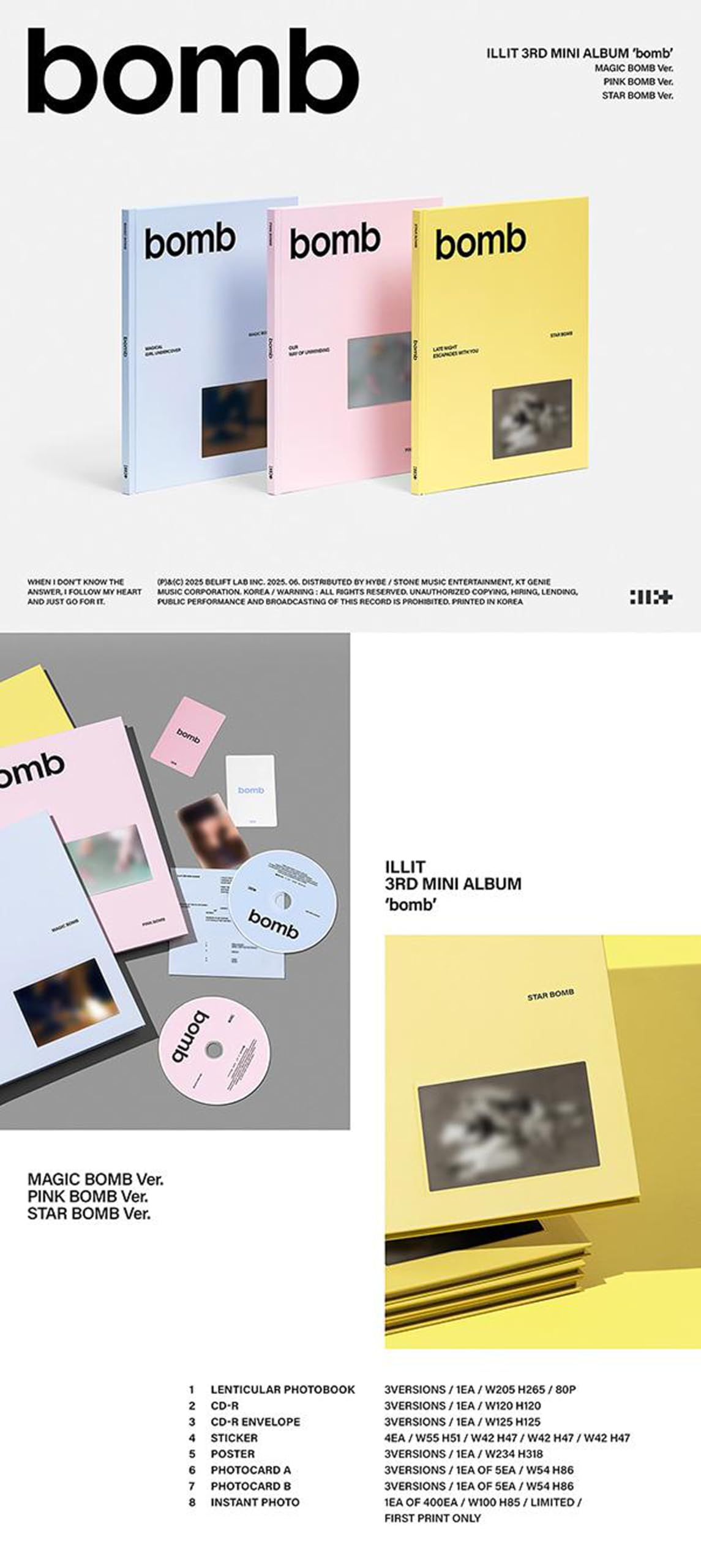 ILLIT - 3rd Mini Album [bomb]