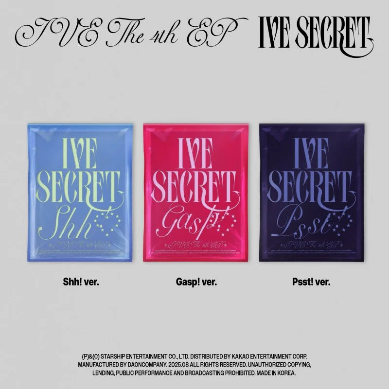[PRE-ORDER] IVE - 4th Mini Album [IVE SECRET]