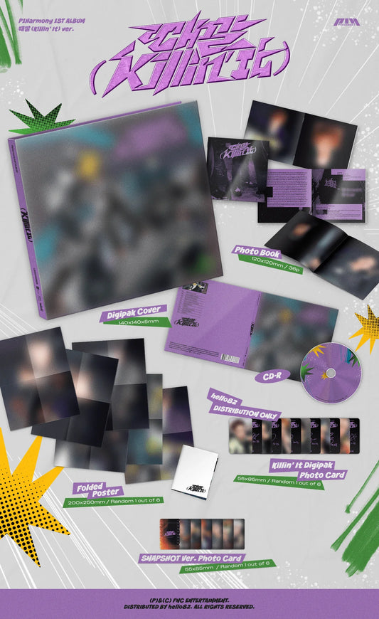 P1Harmony - 1ST ALBUM : Killin' It (Digipack)