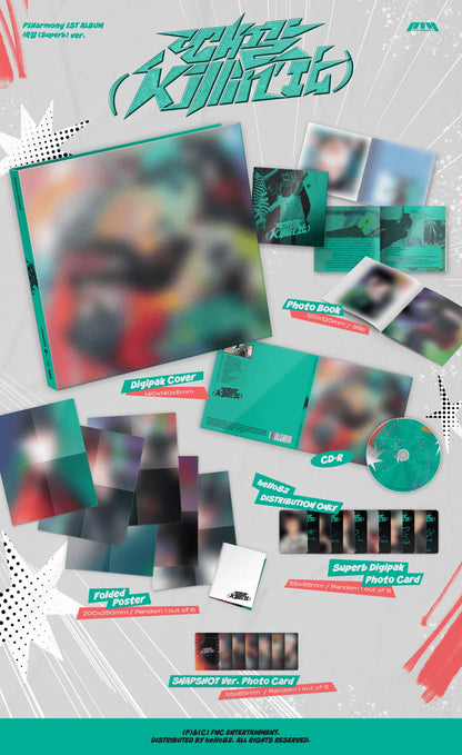 P1Harmony - 1ST ALBUM : Killin' It (Digipack)
