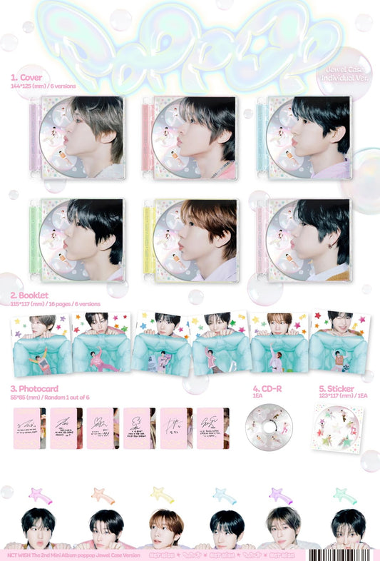 NCT WISH - 2nd Mini Album [poppop] (Jewel Case ver)