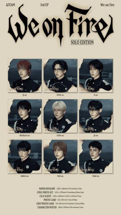 &TEAM - 3rd EP [We on Fire] (SOLO EDITION)