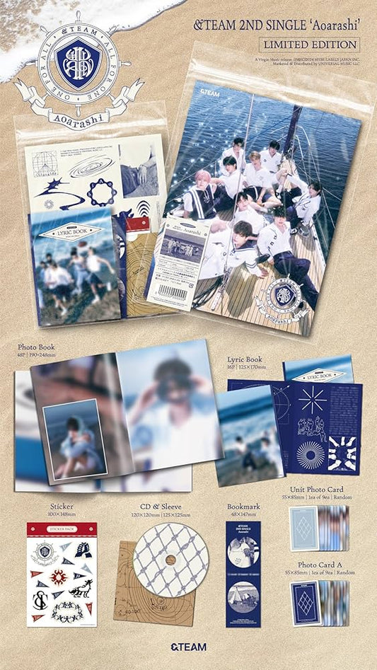 &TEAM - 2nd Single [AOARASHI] (Limited)