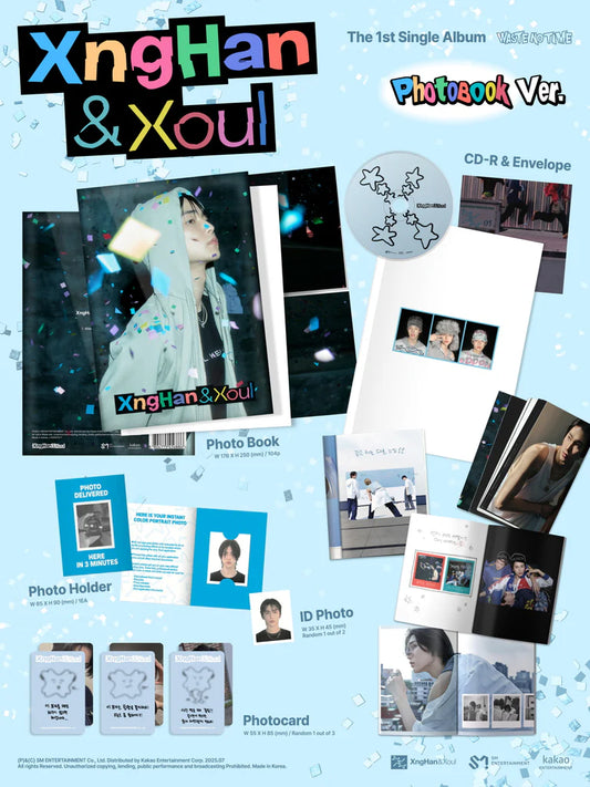 XngHan&Xoul - 1st Single Album [Waste No Time] (Photobook ver)