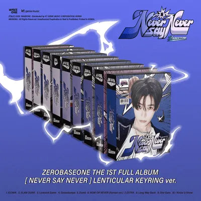 [PRE-ORDER] ZEROBASEONE - The 1st Full Album [NEVER SAY NEVER] (LENTICULAR KEYRING ver)